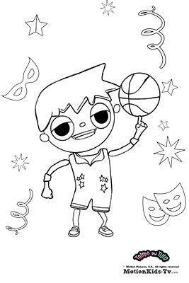 Web para niños, entretenimiento infantil. Carnival coloring pages with Telmo and Tula - download in ...