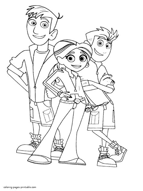 Wild kratts printable coloring pages. Wild Kratts protagonists coloring pages || COLORING-PAGES ...