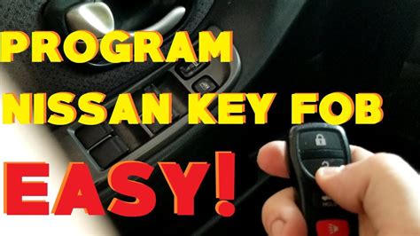 It sounds like your car's battery is starting to go bad or is bad already. How to Program Nissan Key Fob - YouTube