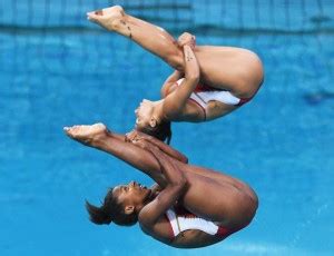 It was one of four aquatic sports at the games, along with swimming, water polo, and synchronised swimming. Rio Olympics 2016: Heartbreak for Canadians in synchro diving