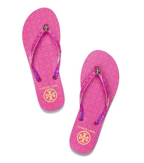 Бренд tory burch в магазине shopbop. Tory Burch Printed Thin Flip Flop - ID Brand Concept Store