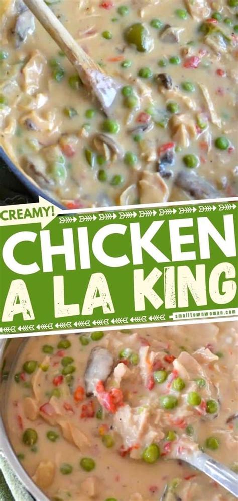 Easy and elegant chicken dish. Chicken a la King - An Easy One Pot Creamy Comfort Food Meal