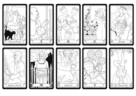 Create your very own deck of playing cards to brighten up any party or social gathering. Color Your Own Tarot Deck!