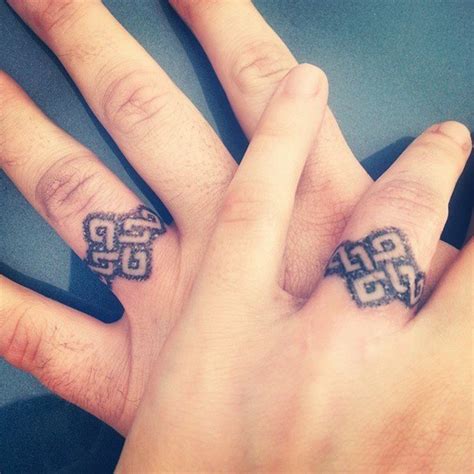 Infinity tattoos on ring fingers is a very cool idea for a. 40+ Ring Finger Tattoos