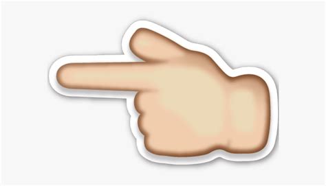Emoji meaning index finger pointing upward, showing the back of the hand while doing so. Transparent Background Finger Point Emoji , Free ...