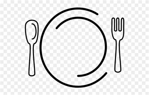 Diner food png collections download alot of images for diner food download free with high quality for designers. Cutlery Clipart Dinner - Food And Drink Clipart Black And ...