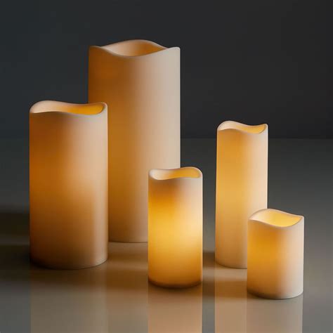 Shop with afterpay on eligible items. Indoor/Outdoor Flickering Flameless Pillar Candles | West ...