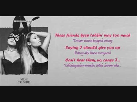 Check spelling or type a new query. Ariana Grande - Side to Side (LIRIK DAN TERJEMAHAN LAGU ...