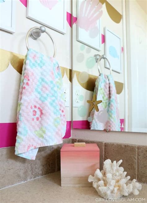 This is the post for you. Mermaid Inspired Little Girl Bathroom - Girl Loves Glam