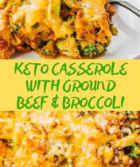 2) brown sausage and beef together. Keto Casserole With Ground Beef & Broccoli - Food Menu ...