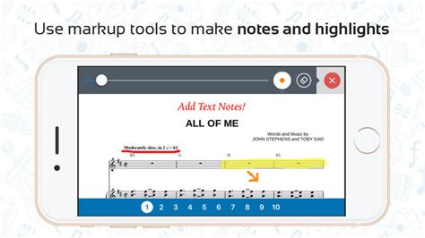Musicreader for ipad is a free app but it requires the desktop counterpart for importing scores. Streamlined Sheet Music Apps : sheet music app