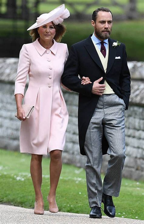 Pippa middleton allows a brief glimpse of her wedding dress. Pippa Middleton wedding, Carole Middleton wears Princess ...