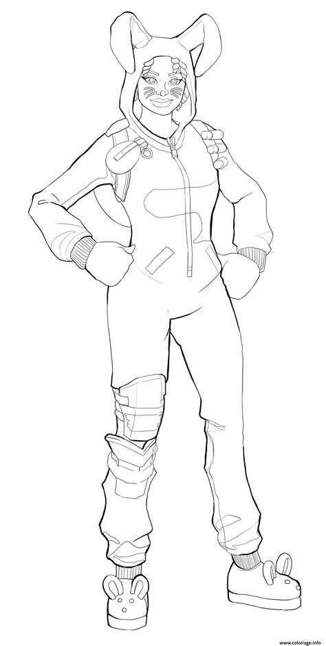 Coloriage a imprimer fortnite saison 8. Coloriage Bunny Brawler Fortnite Skin Dessin Fortnite à ...
