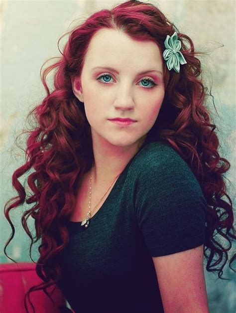 Her natural hair color is brown, and. Evanna Lynch Red Ginger Curly Hair | I Love My Curly Red ...