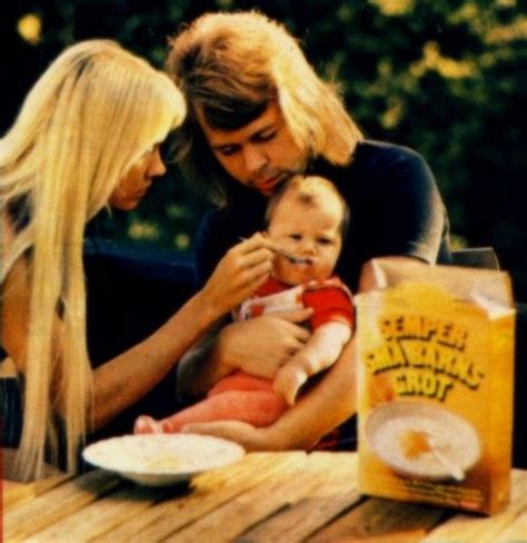 In a way, i'm kind of a bystander looking at this phenomenon that is abba, which is still around, and that i thought would be finished in 1981 and forgotten. Agnetha, Björn with Linda Elin Ulvaeus(1973) | Kändisar, Björn