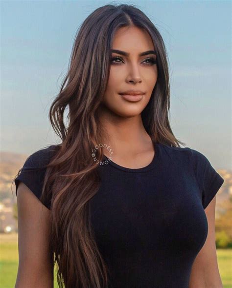 I had it long because he loved my long hair. Kim Kardashian | Kardashian hair, Kardashian hair color ...