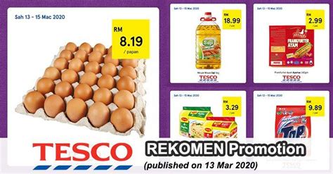 Tesco REKOMEN Promotion published on 13 March 2020