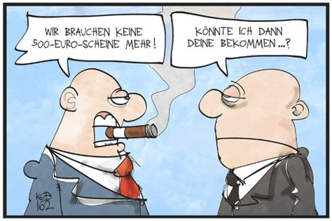 Nach und nach ziehen die notenbanken die scheine ein. 500-Euro-Scheine By Kostas Koufogiorgos | Business Cartoon ...