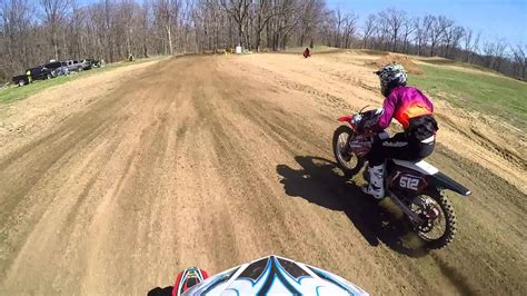 This ohv park has miles of woods trails plus four motocross tracks that consist of a vet, practice, peewee and the new bomber track a fast. lincoln trail mx bomber practice 3-26-16 - YouTube