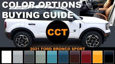 All the info, statistics, lineups and events of the match 2021 Ford Bronco Sport - Color Options Buying Guide - YouTube