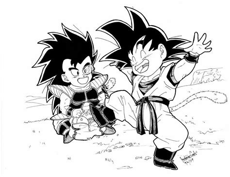 Use of these materials are allowed under the fair use clause of the copyright law. kid goku and raditz - Google Search | anime | Pinterest | Chibi goku, Goku and Kid goku