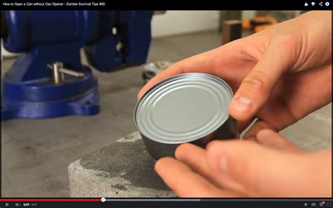 Is there a way to open a can without a can opener. Trick To Open Can Without Opener | Gear Junkie