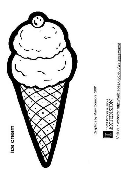 Planet glace vente de produits et materiel pour glaciers. Coloriage cornet de glace - Coloriages Gratuits à Imprimer