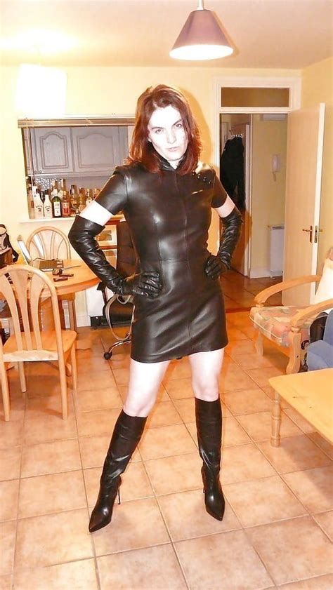 Milf teases in a latex skirt stockings and boots. Pin on Latex
