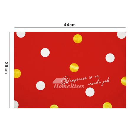 The style of your life. Red Placemats Rectangule White Plaid/Floral Rectangule ...