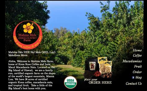 We are the oldest certified organic coffee farm in the united states. Kona Rose Coffee - organic Hawaiian | Coffee farm ...