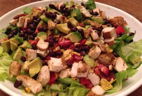 Healthy chicken chickpea chopped salad. Summer Salad--Mexican Chicken Chopped Salad With Jalapeno ...