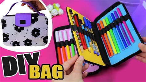 Diy box pencil case | zippered box pouch sewing tutorial sewingtimes it is easy to make and practical. DIY ORGANIZER BAG PENCIL CASE TUTORIAL | Diy pencil case ...