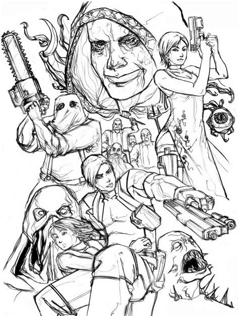 When autocomplete results are available use up and down arrows to review and enter to select. Resident Evil Coloring Pages | Resident evil, Resident ...