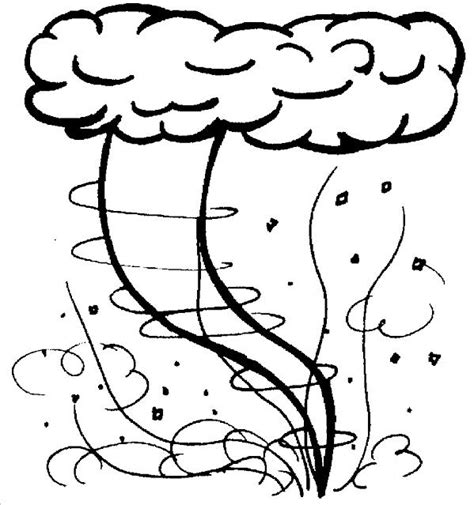 Coloring pages are funny for all ages kids to develop focus, motor skills, creativity and color recognition. Smiling Tornado Coloring Pages - Free Printable Coloring Pages