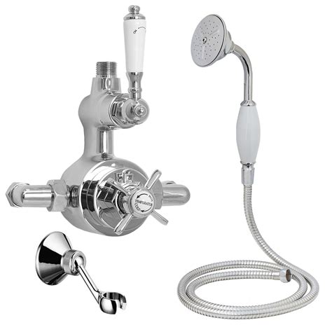 Handheld Shower in Traditional Thermostatic Shower Set | Shower set, Hand held shower, Shower