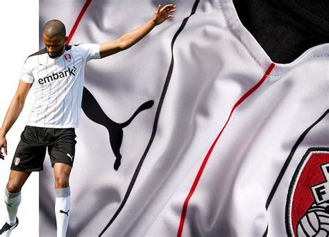 The puma logo on the right breast is also coloured white. Rotherham United 2020-21 Puma Away Kit | 20/21 Kits ...