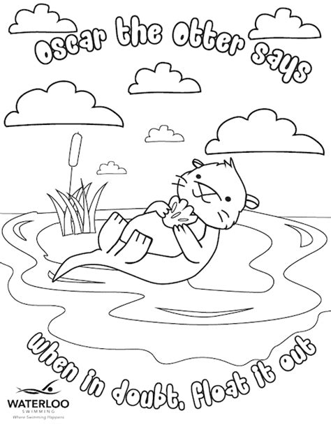 Their job is also to watch the water and advise swimmers on any safety concerns and questionable conditions that might arise. Water Safety Coloring Pages • Waterloo Swimming