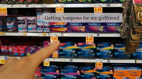 See more of shopping with my girlfriend. Getting tampons for my girlfriend. - YouTube