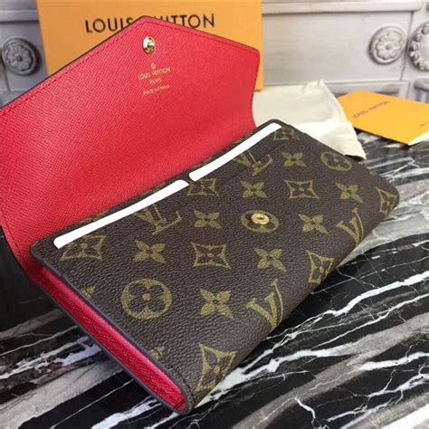 The right wallet or purse makes it easy to stay organized and keep essential items on hand. Louis Vuitton Sarah Wallet Coquelicot | AAA Handbag