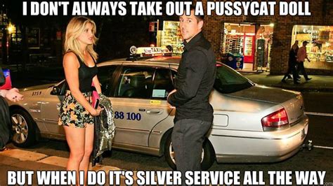 He was also banned from the kings cross area for 48 hours. I don't always take out a pussycat doll But when I do it's Silver service all the way - Mitchell ...