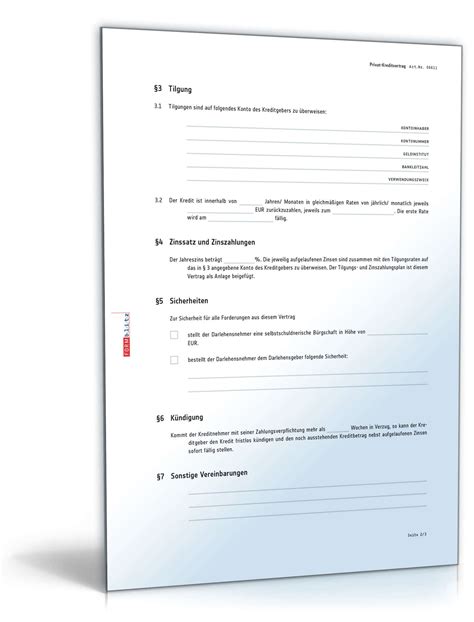 Geldleihe privat mit vertrag funktioniert durch direktes geld leihen von privatpersonen auf einem sie möchten sich schnell geld ausleihen, ohne einen kredit oder sofortkredit bei einer bank oder. Vertrag Kredit Privat Vorlage