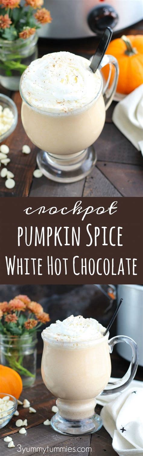 Bring it to simmer & keep whisking the milk frequently to avoid the formation of a skin. This Crockpot Pumpkin Spice White Hot Chocolate is perfect or holiday entertaining with pumpkin ...