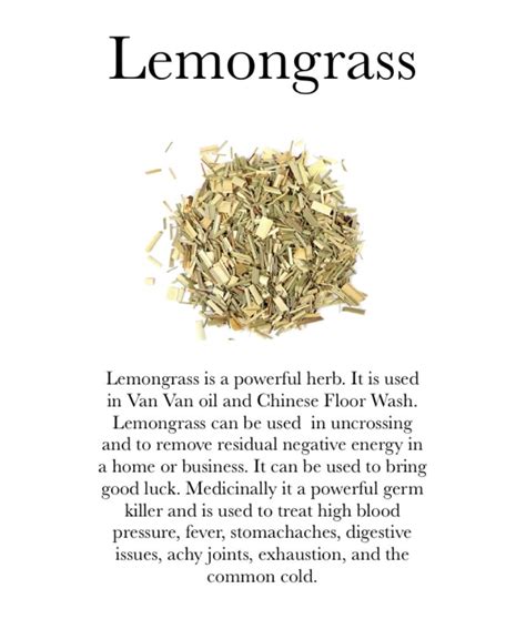 The fire of passion, desire and will. Lemongrass magical properties | Hoodoo conjure rootwork ...