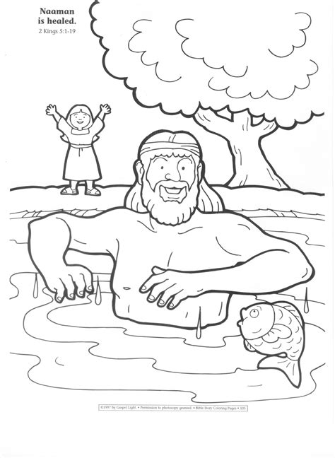 The sickness made painful sores on naaman's skin. Naaman Coloring Pages - Coloring Home
