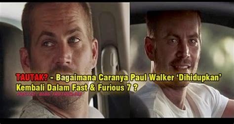 Sein kollege vin diesel hat dies nun via facebook bestätigt. TAUTAK? - Bagaimana Caranya Paul Walker 'Dihidupkan ...