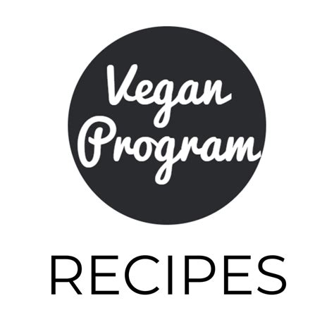 Vegan Program Logo. Plant-based recipes and healthy ...