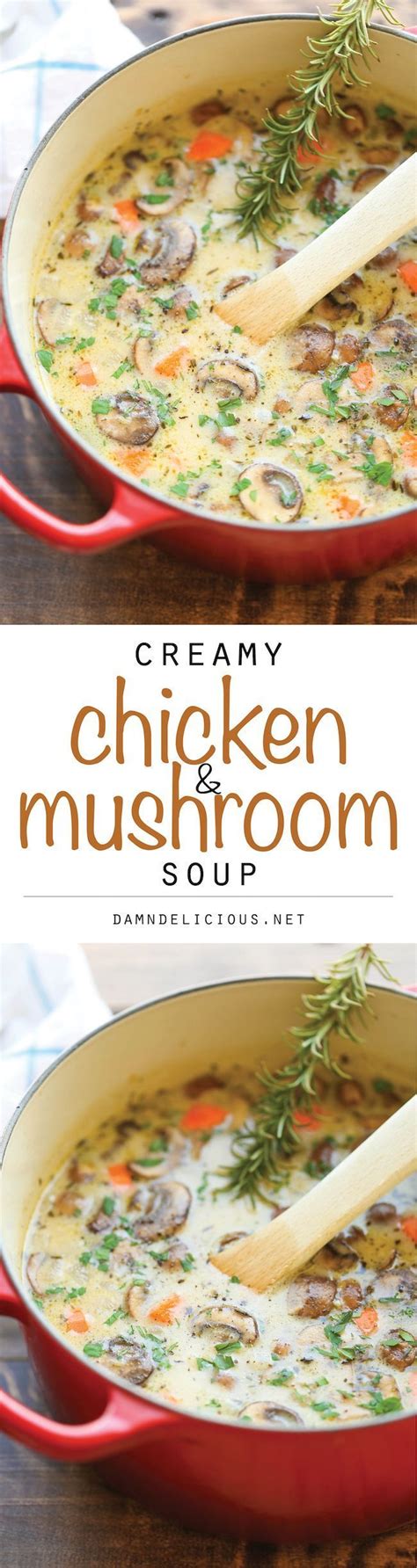 Add some chopped carrots, tomatoes, or mix up your meats. Creamy Chicken and Mushroom Soup | Recipe | Food recipes ...