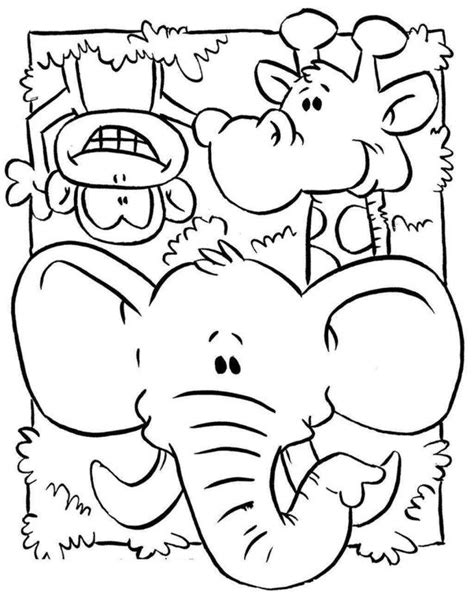 Free jungle coloring pages kids will go wild over. Brilliant Picture of Jungle Animal Coloring Pages ...