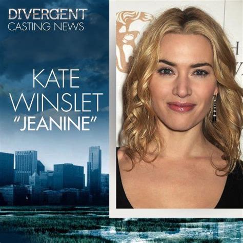 Divergent is hunger games light, but woodley and james bring some heat to the leads and it's fun watching kate winslet sneering her way through a villainous it is glaringly obvious that the movie version of divergent is influenced by the success and popularity of the hunger games and sadly this. Kate Winslet has been cast as Jeanine in the Divergent ...