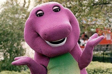 Barney has purple plush fur with white teeth and a. Pin on Funnies